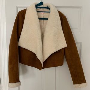 Free people faux suede jacket